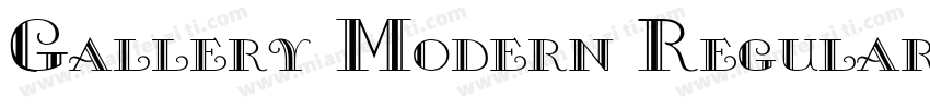 Gallery Modern RegularVersion字体转换